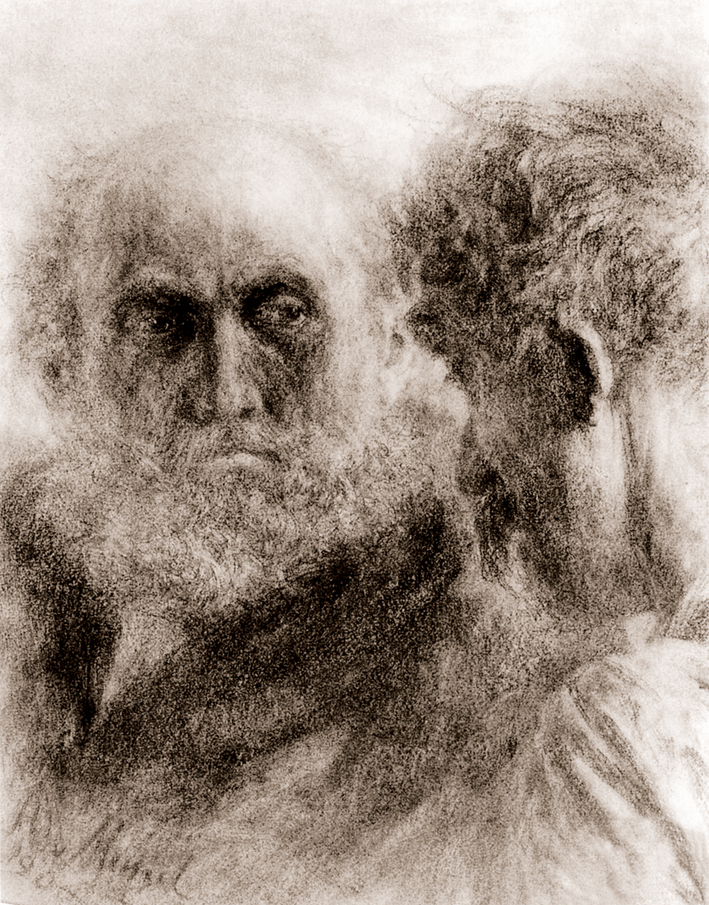  Adolpyh Von Menzel —— 谈话的两个老人